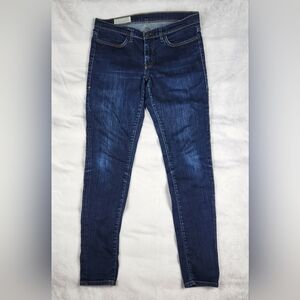 Imogene + Willie Lucy Skinny Fit Jeans Womens Size 29R Dark Wash Blue Denim